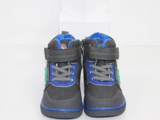 Серые ботинки для мальчиков на молнии Код: 112235 (H2921-3)