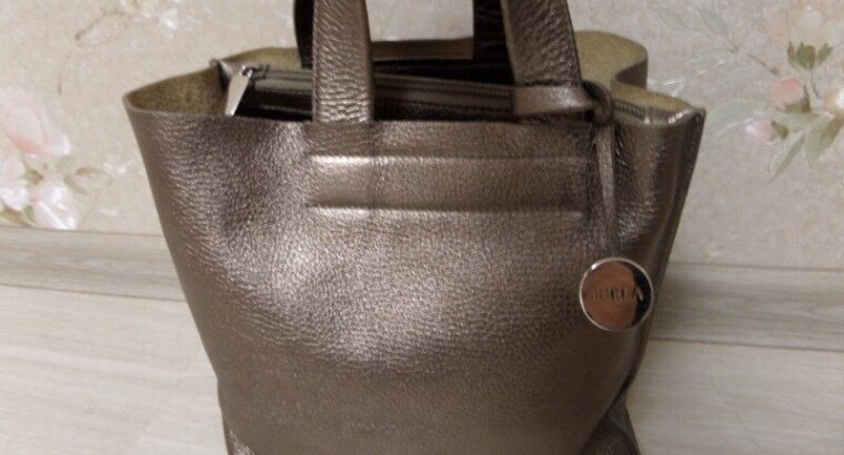 Оригинальная сумка Furla натур кожа с серийным номером
