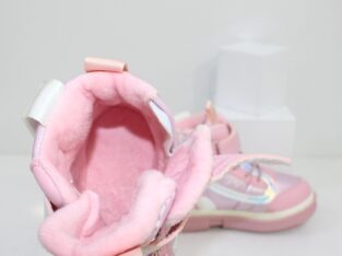 Розовые ботинки для девочек с молнией Код: 112232 (R5880-6)