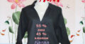 h&m льняная пог 63 красивая блузка свободного кроя черного цвета батал