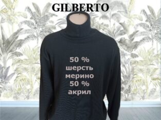 Gilberto Гольф полушерстяной теплый мужской гольф черный 54