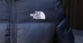 Мужская куртка ТНФ зима, водоотталкивающая плащевка, эко пух, лого рефлектив, серая, черная