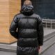 Чоловіча зимова куртка топової якості,еко-шкіра, синтепух