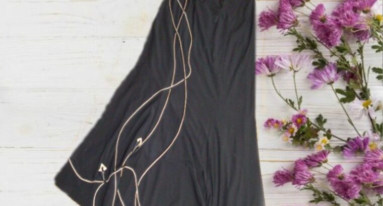 Красивая нарядная длинная юбка с украшением по низу Турция