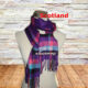 scotland разноцветный кашемировый теплый женский шарфик шотландия