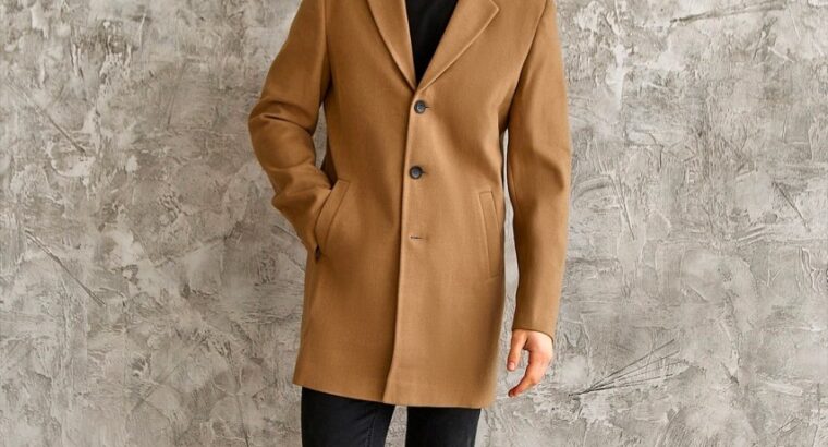 Стильное мужское пальто, 3 цвета