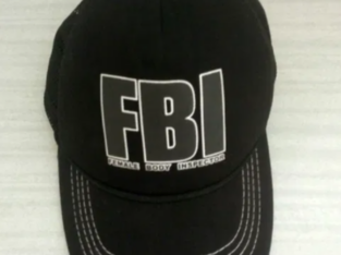 Бейсболка fbi, кепка, цвет черный, размер регулируется.