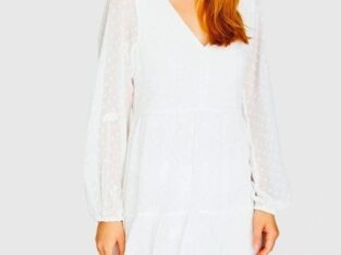 Платье белое stradivarius