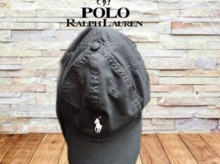 ralph lauren golf оригинал кепка летняя тонкая черная 6 клинка