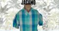 jacamo l летняя мужская рубашка короткий рукав в клетку