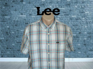 lee оригинальная легкая мужская рубашка короткий рукав xl/l