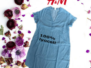 H&M 100% lyocell Стильное красивое женское платье джинс EUR 36