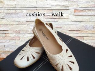 cushion – walk летние комфортные мокасины- туфли бежевые 38 эко кожа