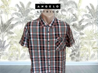 C&A Angelo Litrico Красивая летняя хлопковая мужская рубашка короткий рукав XL