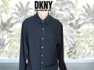 Donna Karan оригинал мужская стильная рубашка дл рукав черная