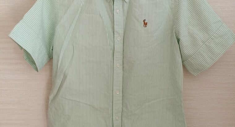 Polo Ralph Lauren оригинал Женская стильная рубашка в полоску кор. рукав хлопок 10