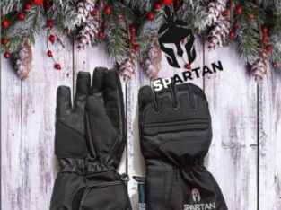 Oxford Spartan Мотоперчатки мужские утепленные влагостойкие кожа замш черные М